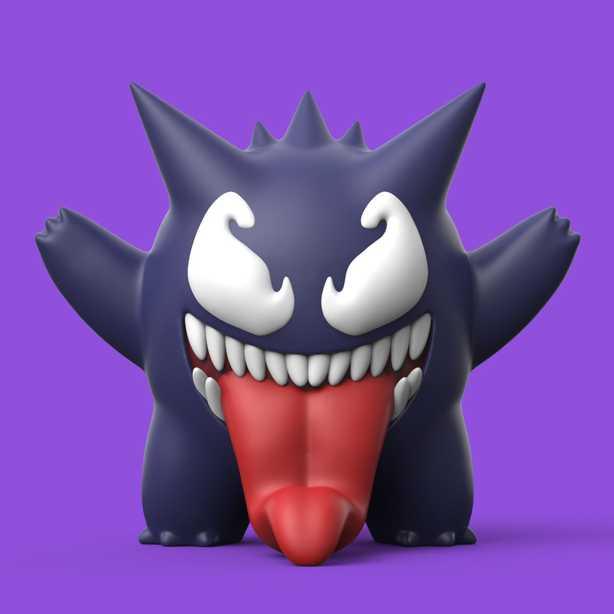 POKEMON - VENOM x GENGAR PACK 3D print model_6