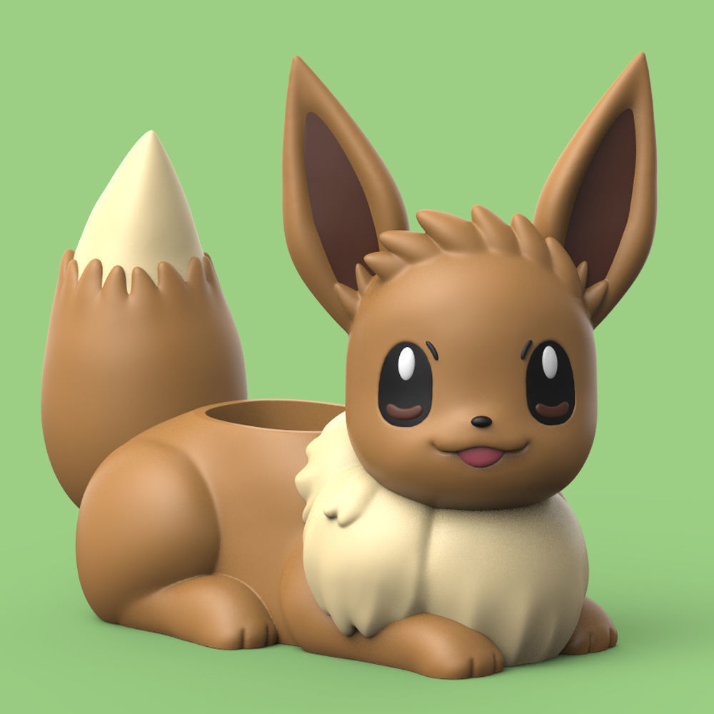POKEMON - EEVEE PLANTER 3D print model_1