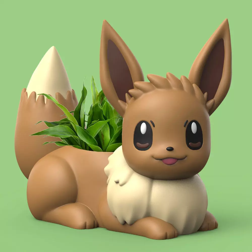 POKEMON - EEVEE PLANTER 3D print model_0
