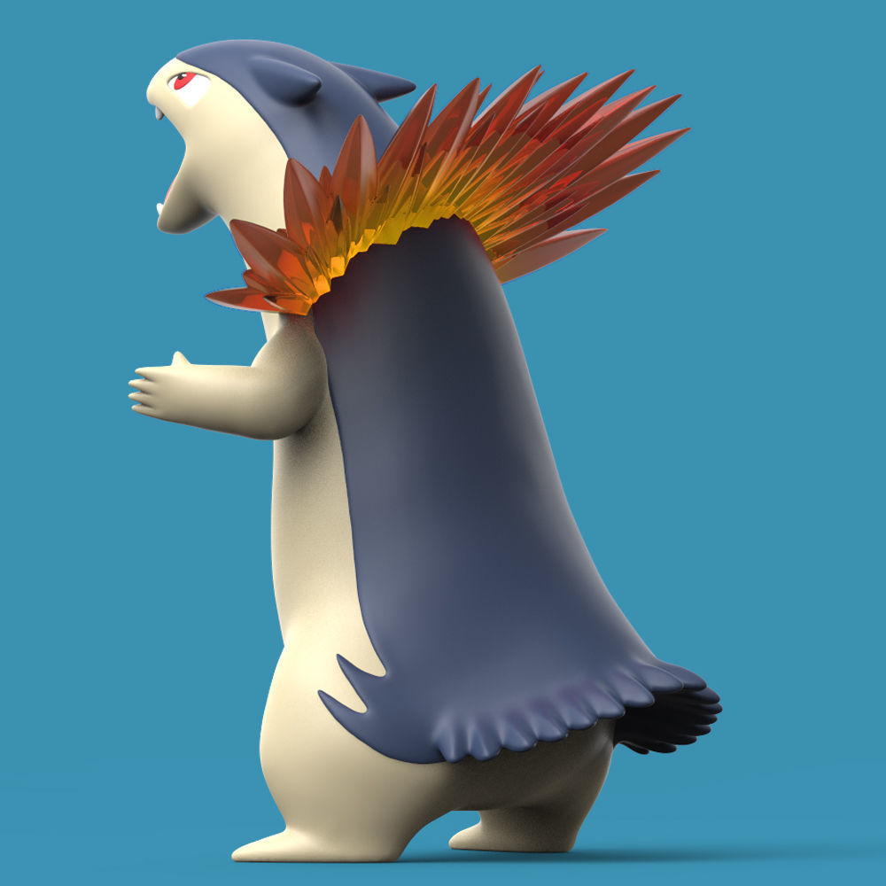 POKEMON - TYPHLOSION 3D print model_1