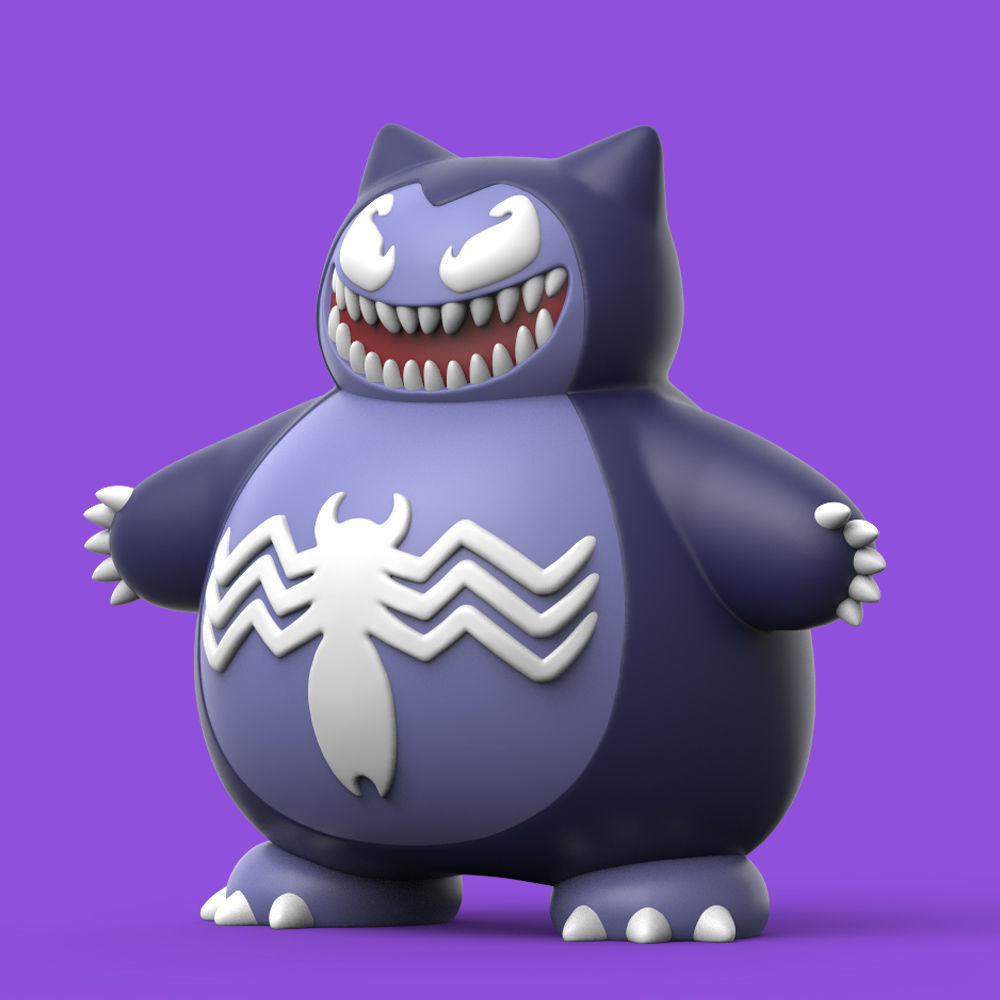POKEMON - VENOM x SNORLAX 3D print model_1