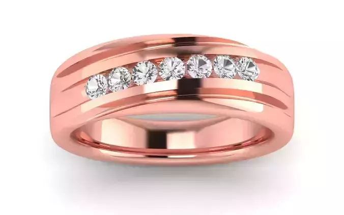 Solitaire Wedding Engagement Band Ring