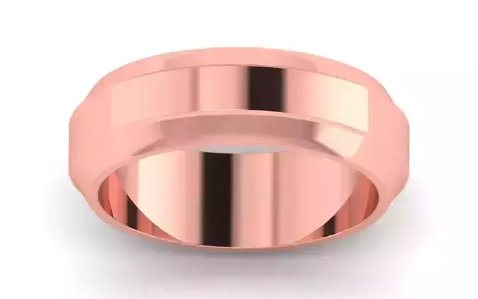 Solitaire Wedding Engagement Band Ring 3D print model