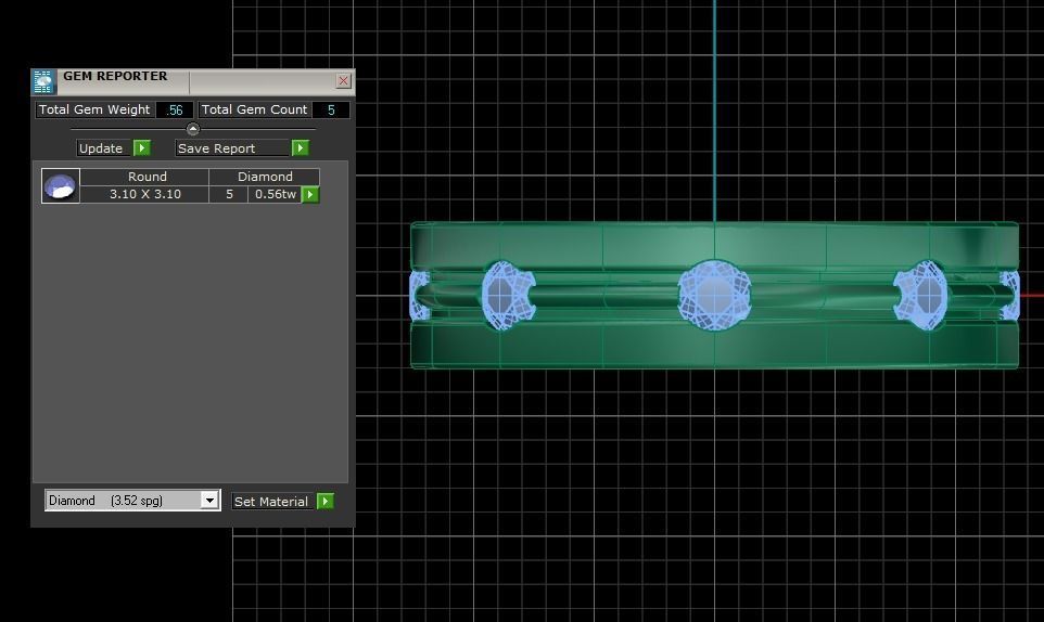 Solitaire Wedding Engagement Band Ring 3D print model_3