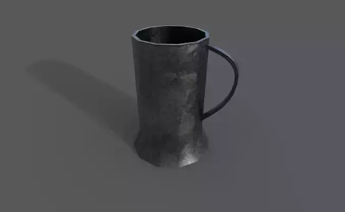Mug Low poly With PBR Texture Low-poly 3D model