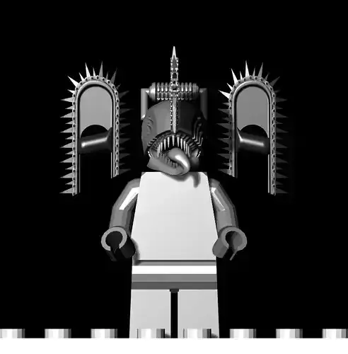 LEGO CHAINSAW MAN LEGO MINIFIGURE COMPATIBLE 3D print model