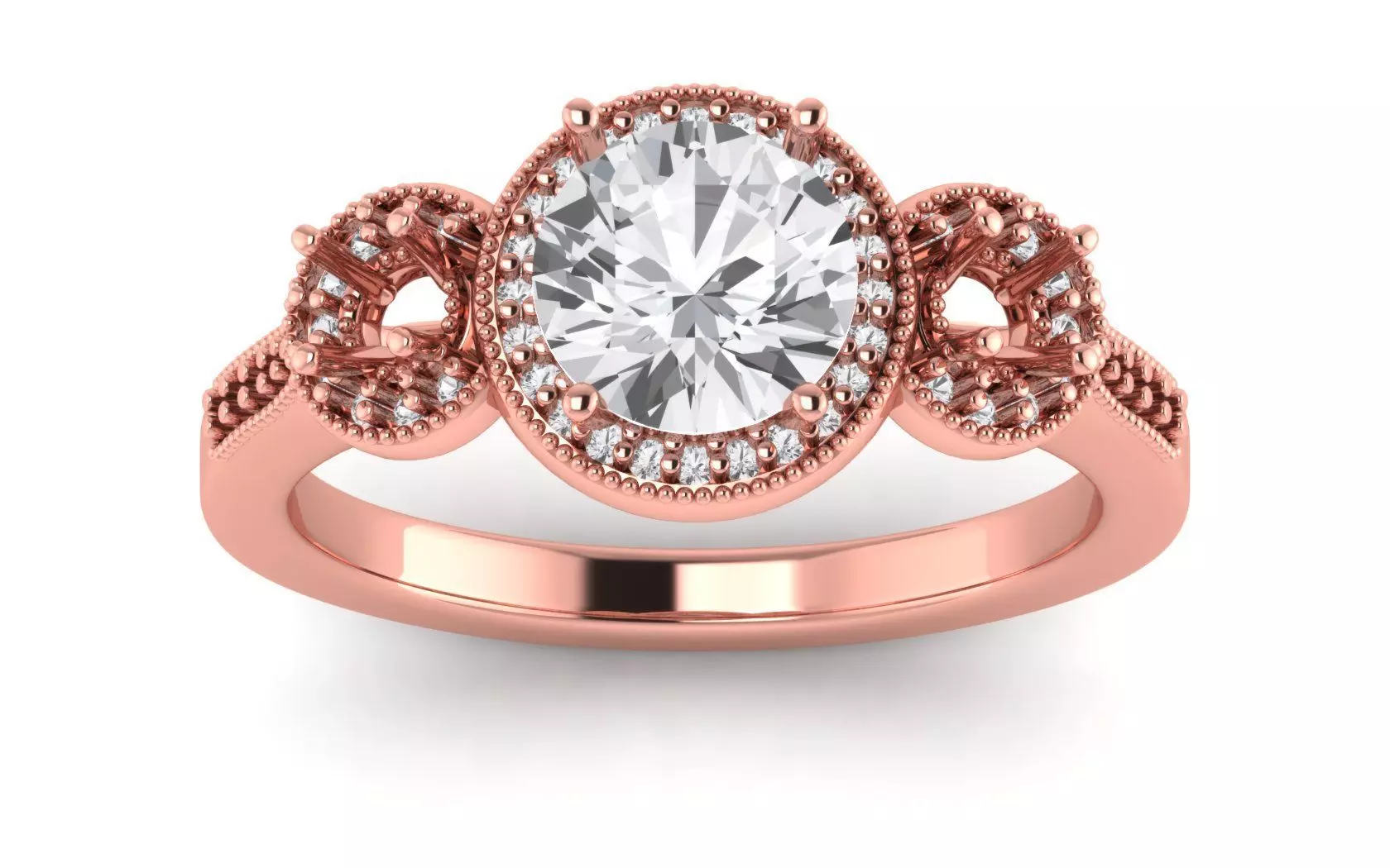 Solitaire Wedding Engagement Women Ring Propose Ring 3D print model_0