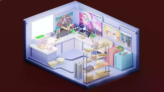 Rik and Morti  Low-poly Materials