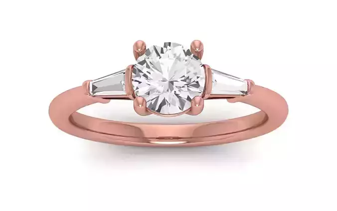 Three Stone Ring Wedding Engagement Women Ring