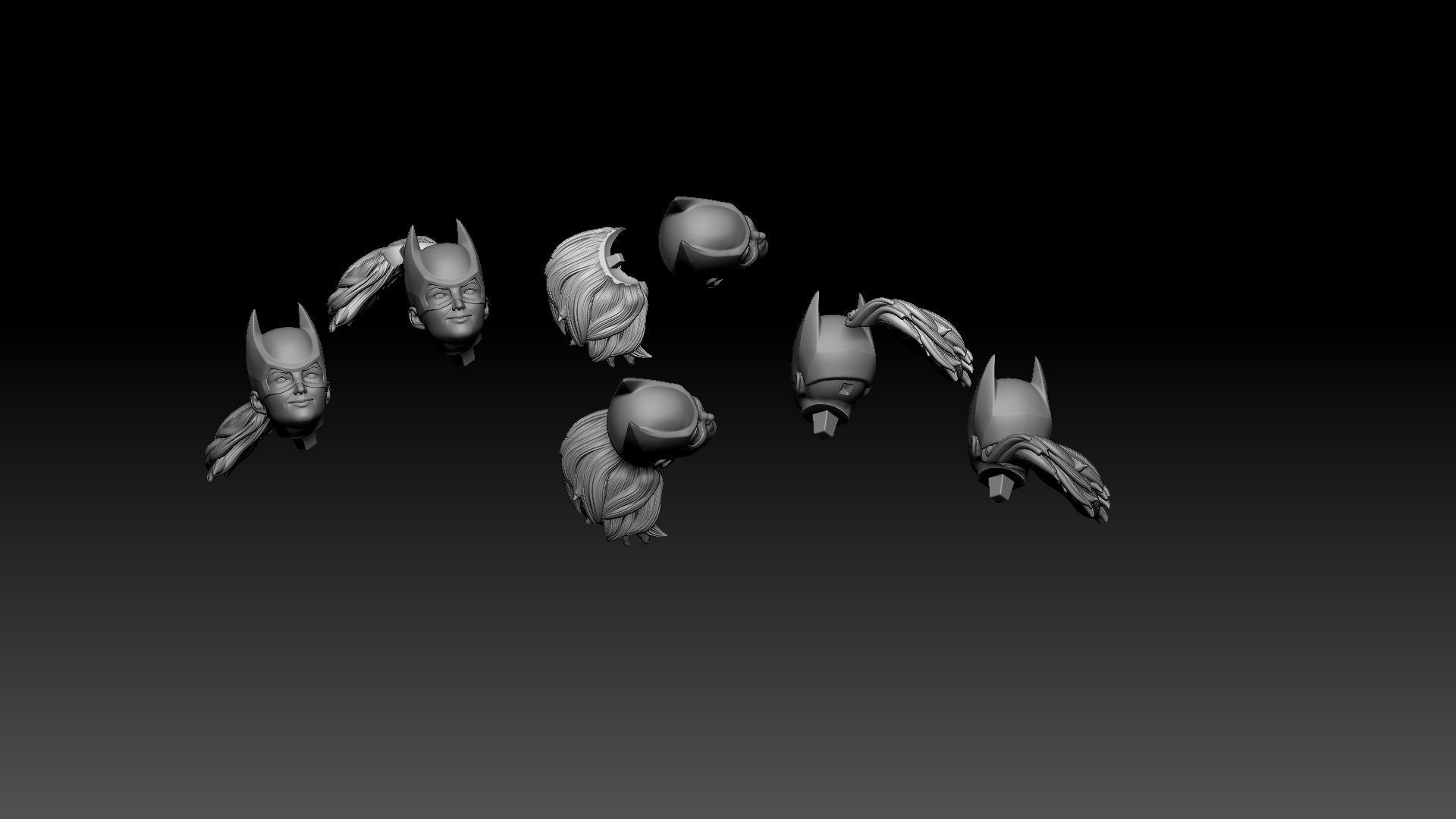 BATGIRL AND HER BIKE 3D print model_36