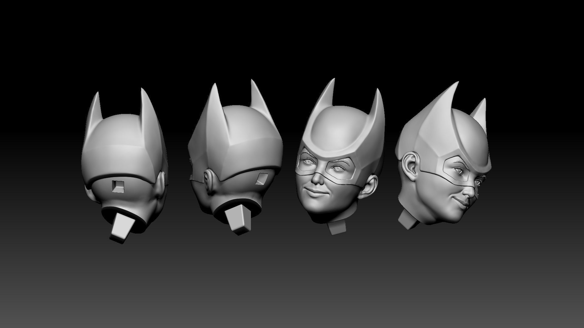 BATGIRL AND HER BIKE 3D print model_17