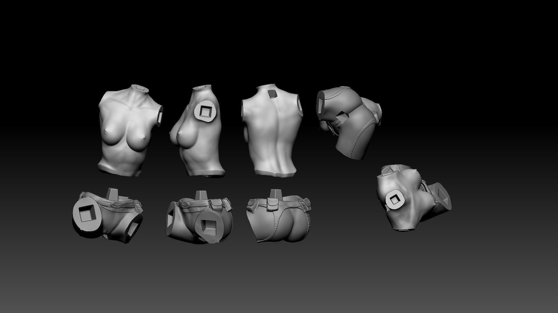 BATGIRL AND HER BIKE 3D print model_33