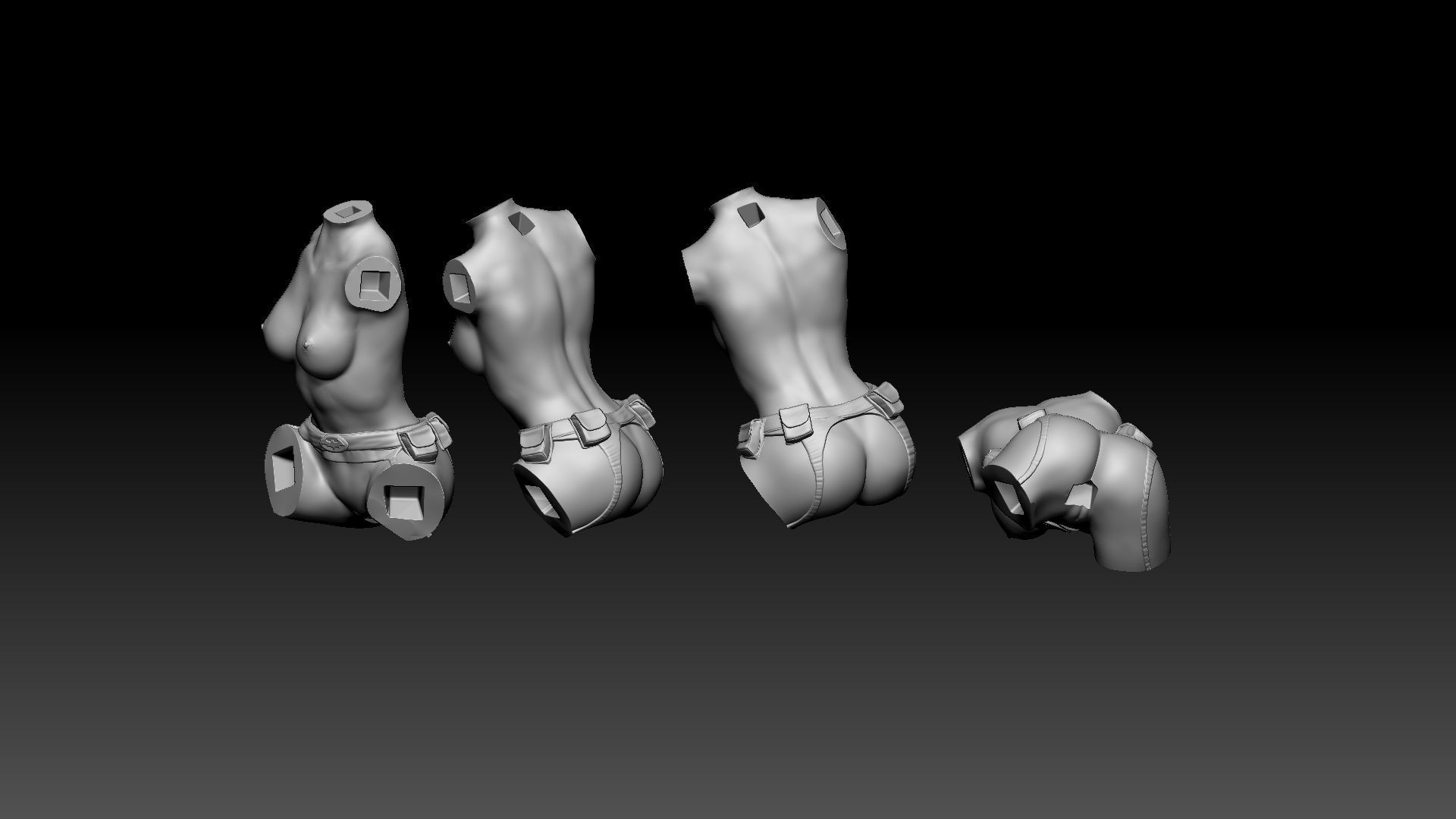 BATGIRL AND HER BIKE 3D print model_32