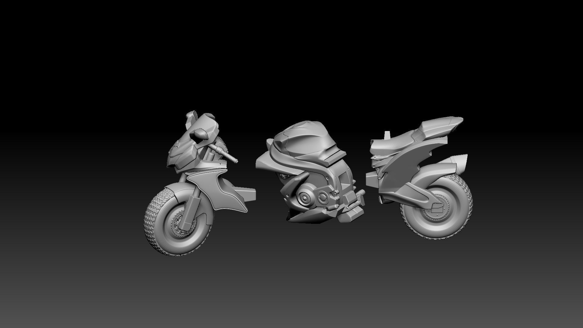 BATGIRL AND HER BIKE 3D print model_40