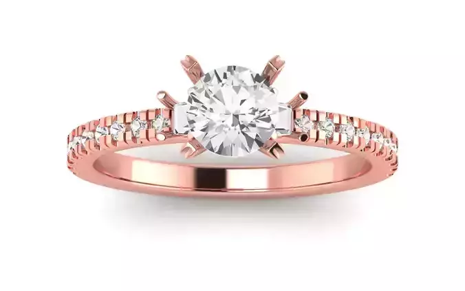 Solitaire Wedding Engagement Women Ring