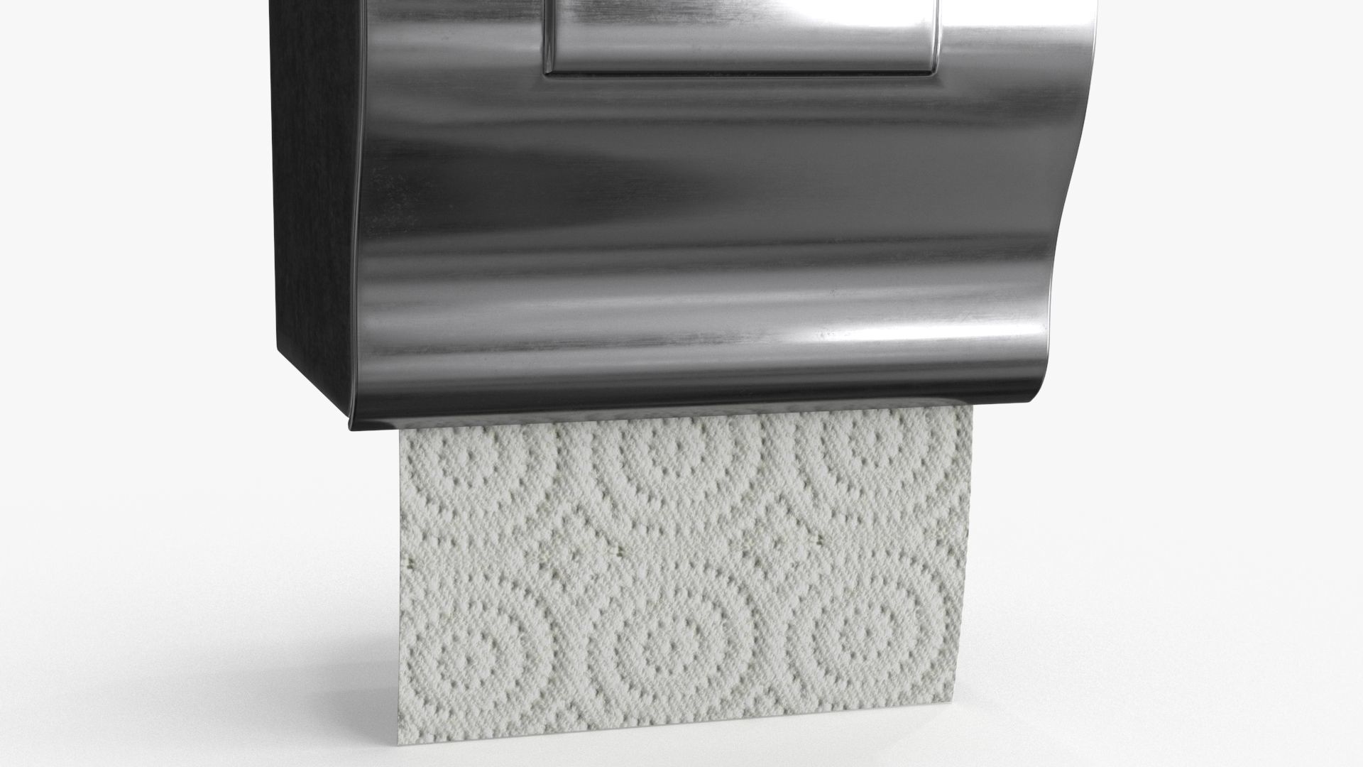 Toilet Paper Holder Low-poly 3D model_12