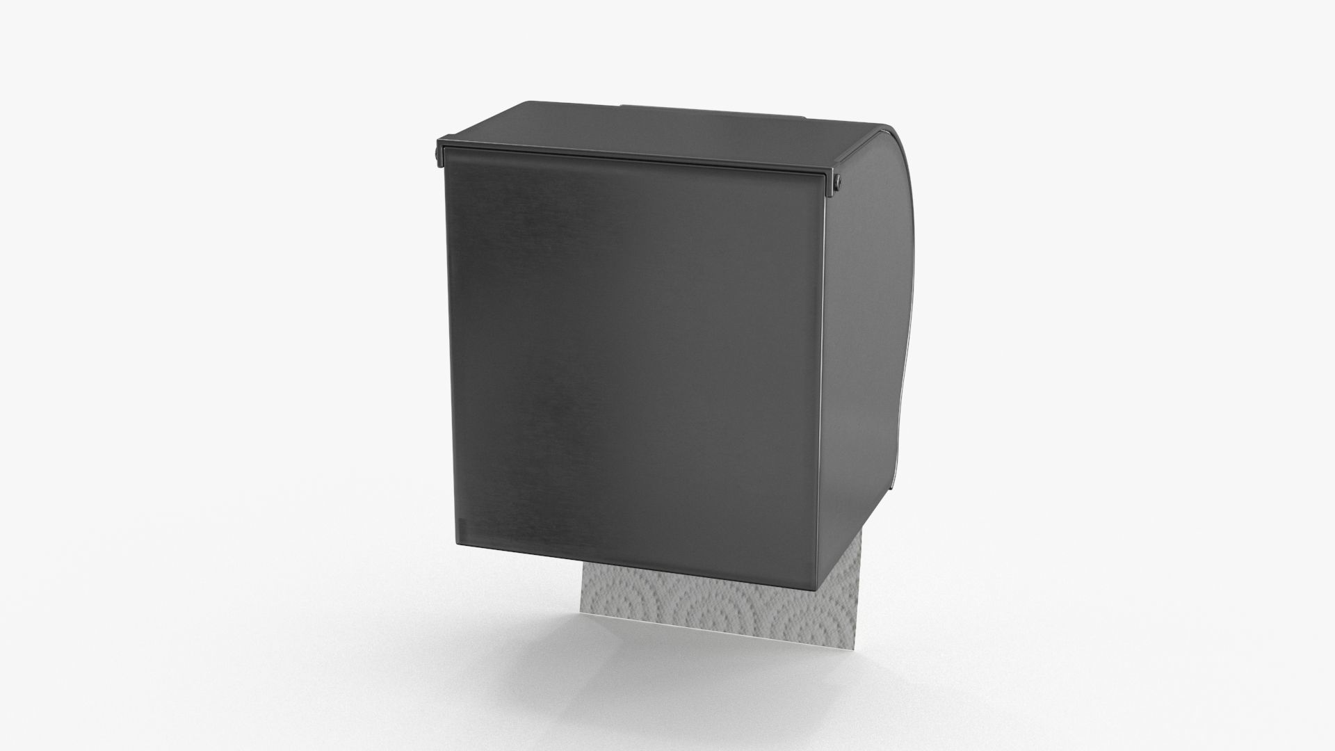 Toilet Paper Holder Low-poly 3D model_8