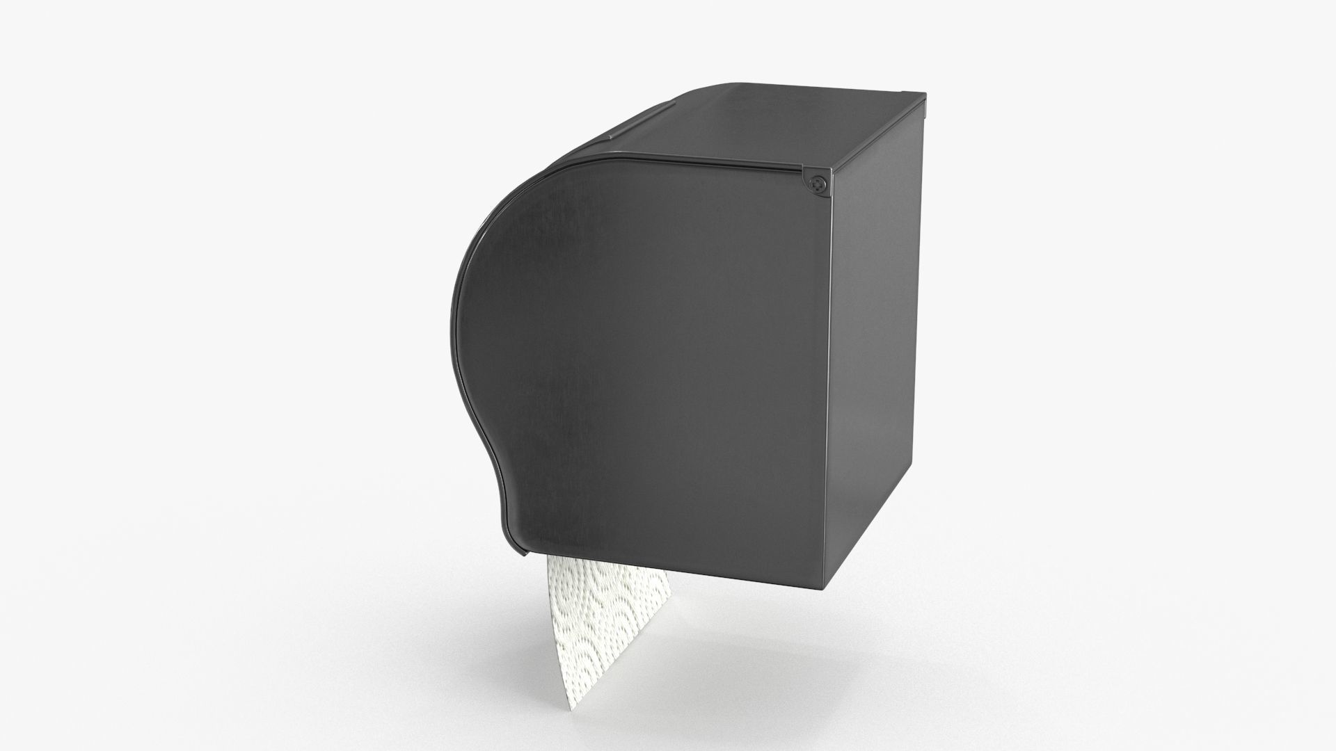 Toilet Paper Holder Low-poly 3D model_6