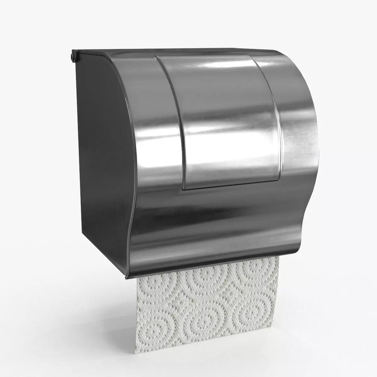 Toilet Paper Holder Low-poly 3D model_0