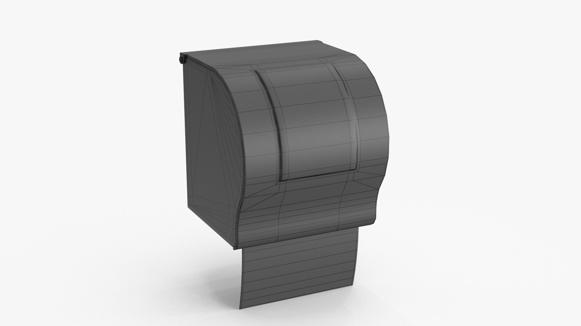Toilet Paper Holder Low-poly 3D model_13