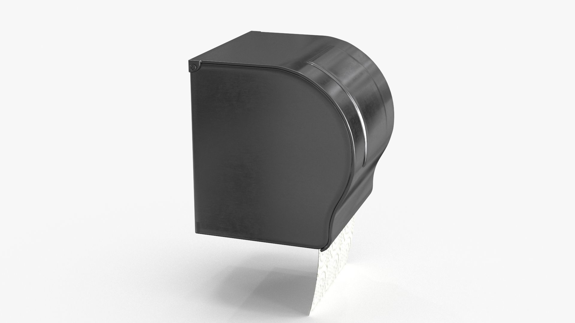 Toilet Paper Holder Low-poly 3D model_10