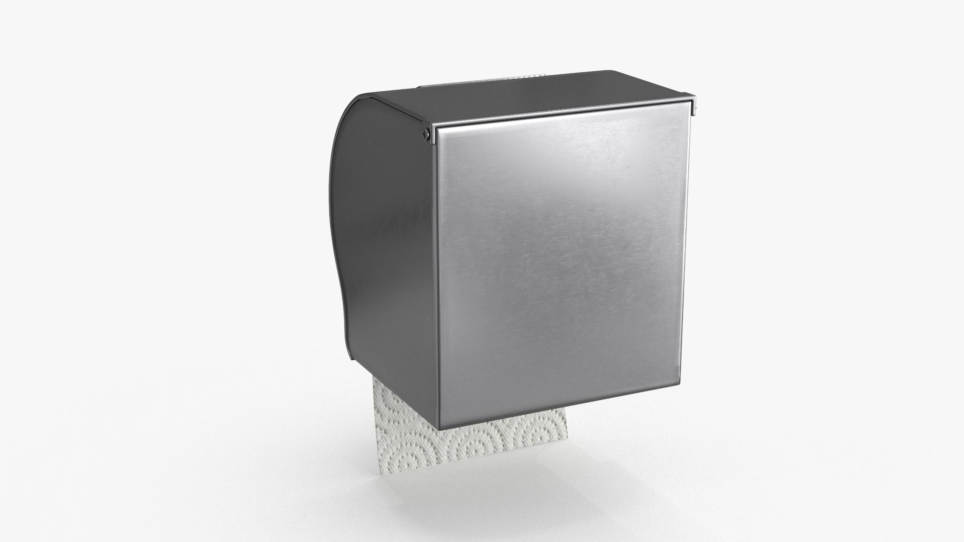 Toilet Paper Holder Low-poly 3D model_7