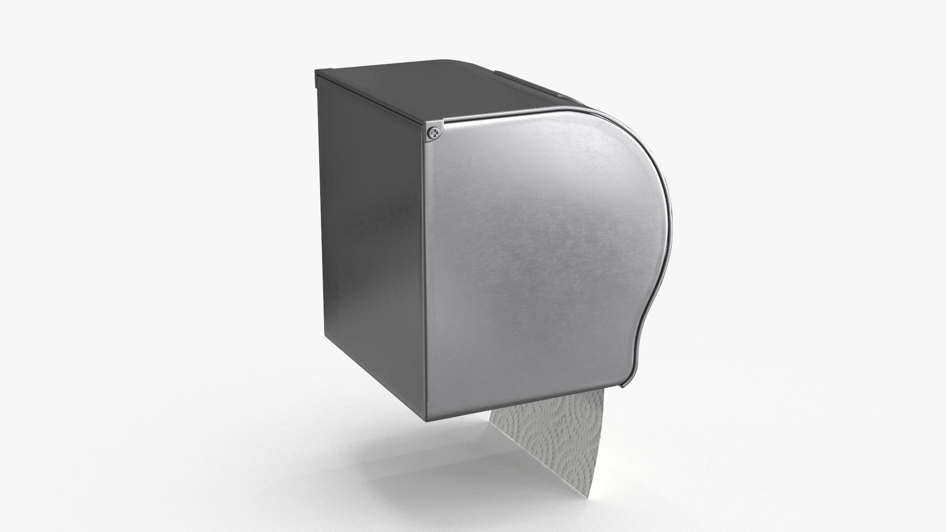 Toilet Paper Holder Low-poly 3D model_9