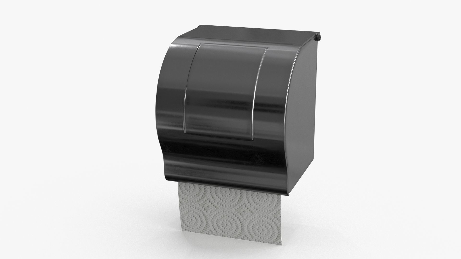 Toilet Paper Holder Low-poly 3D model_4