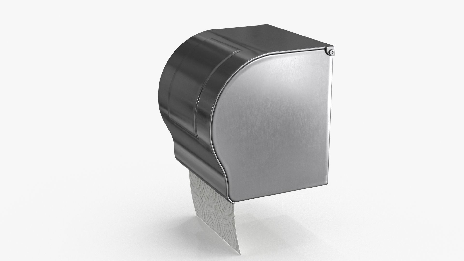 Toilet Paper Holder Low-poly 3D model_5