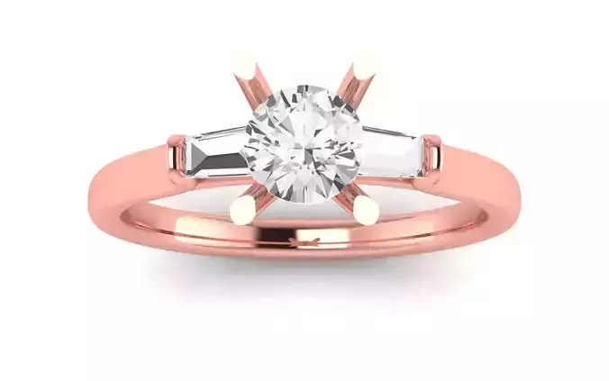 Three Stone Ring Wedding Engagement Women Ring