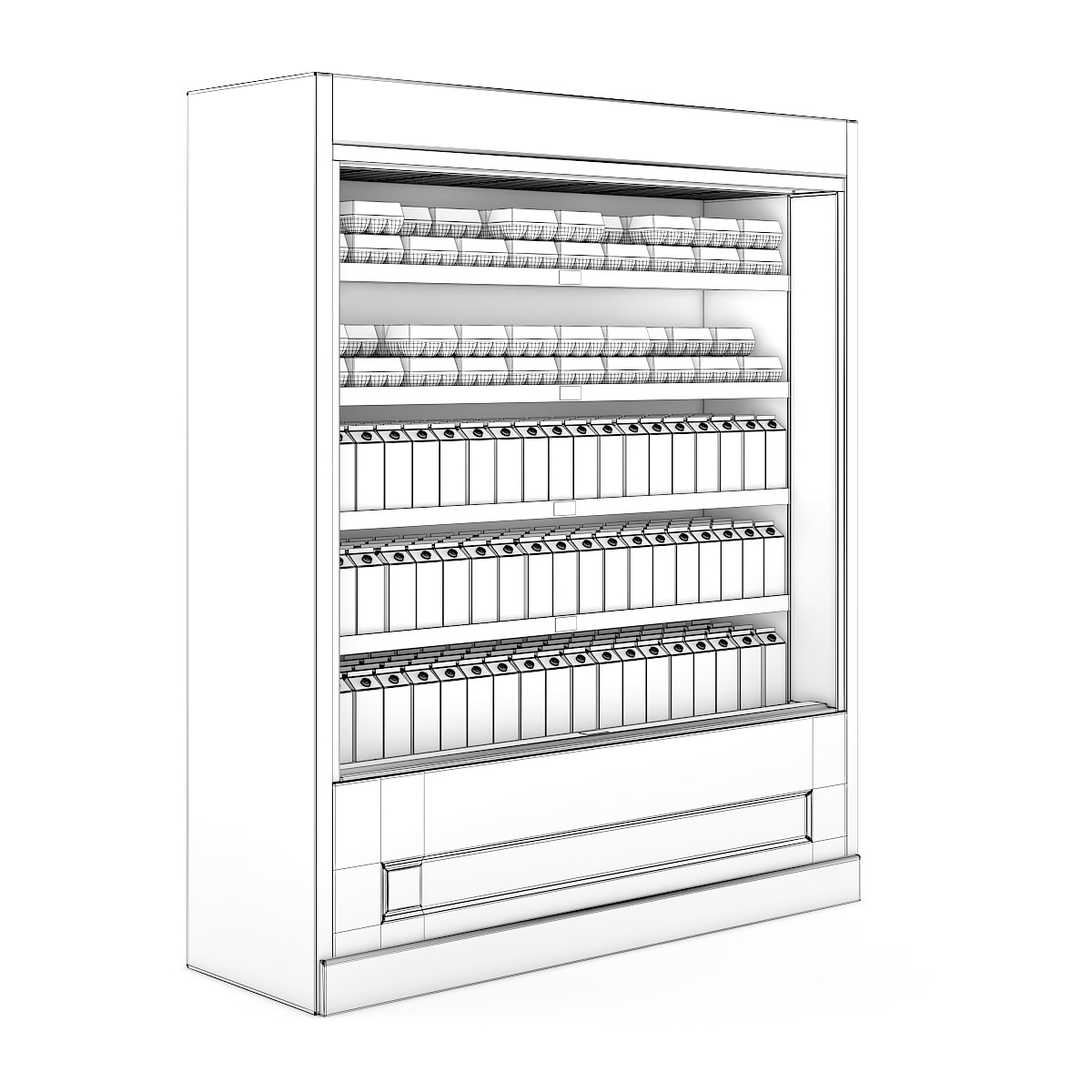 Refrigerator vending machine 3D model_2