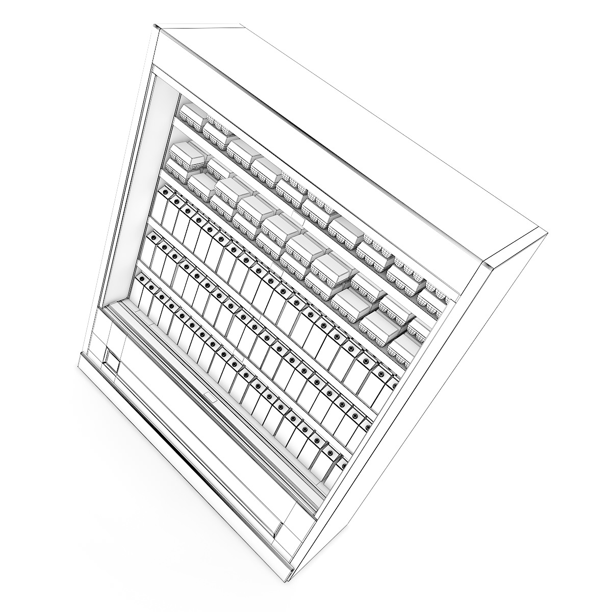 Refrigerator vending machine 3D model_3