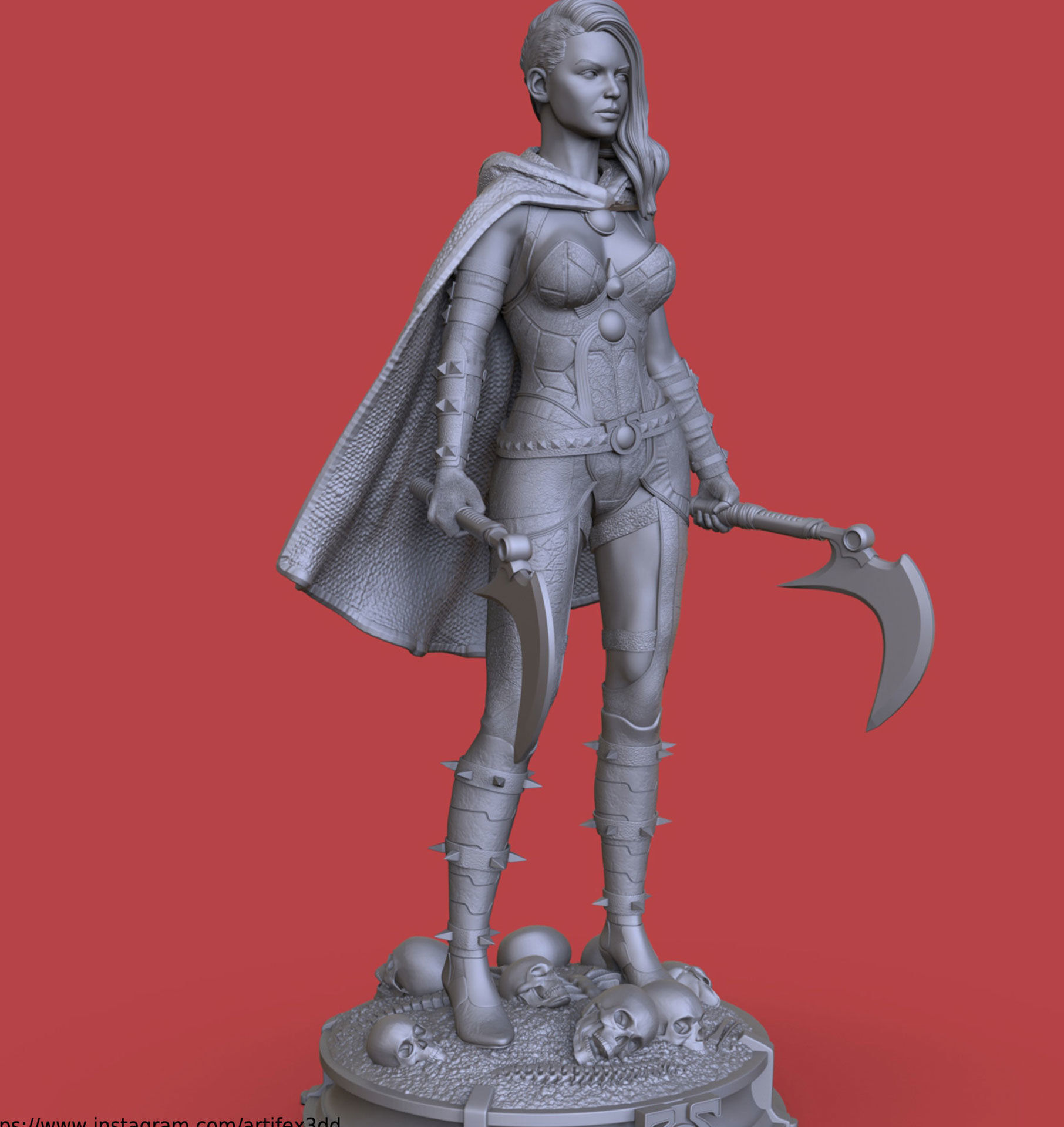 GRAIL - DAUGHTER OF DARKSEID 3D print model_19