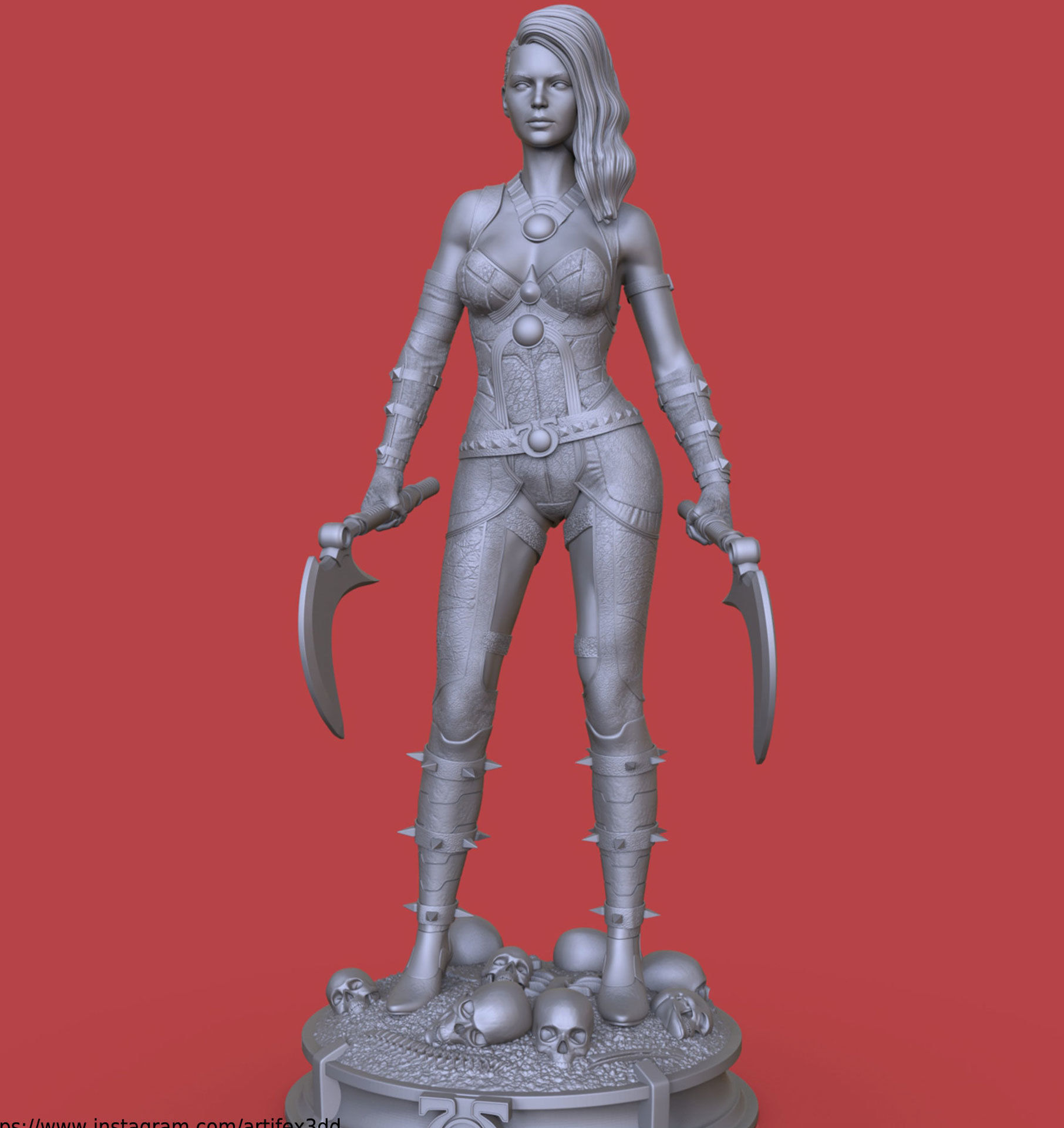 GRAIL - DAUGHTER OF DARKSEID 3D print model_4