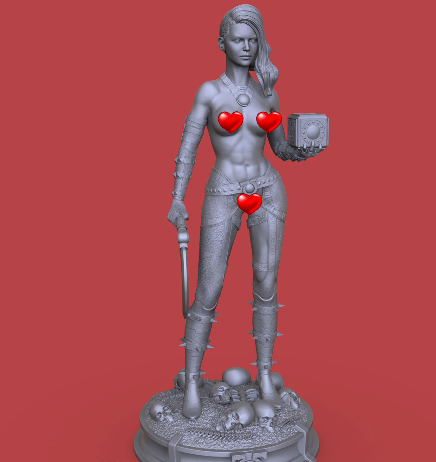 GRAIL - DAUGHTER OF DARKSEID 3D print model_15