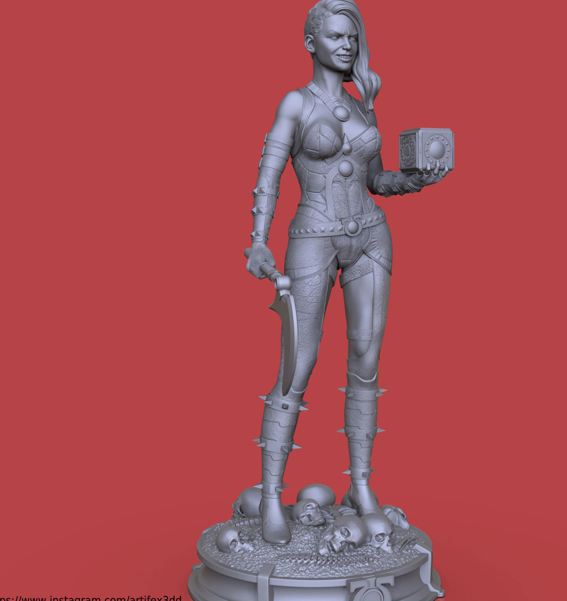 GRAIL - DAUGHTER OF DARKSEID 3D print model_13