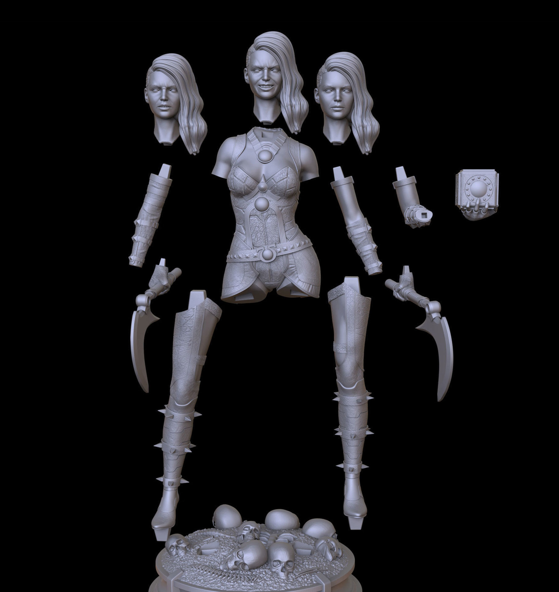 GRAIL - DAUGHTER OF DARKSEID 3D print model_16