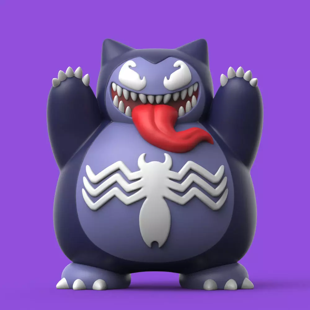 POKEMON - VENOM x SNORLAX 3D print model