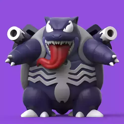 POKEMON - VENOM x BLASTOISE 3D print model