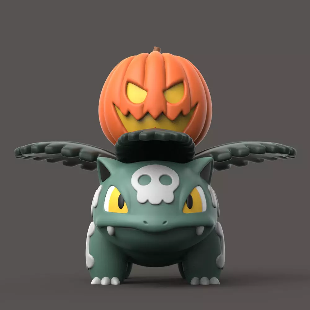 POKEMON - HALLOWEEN IVYSAUR 3D print model_0