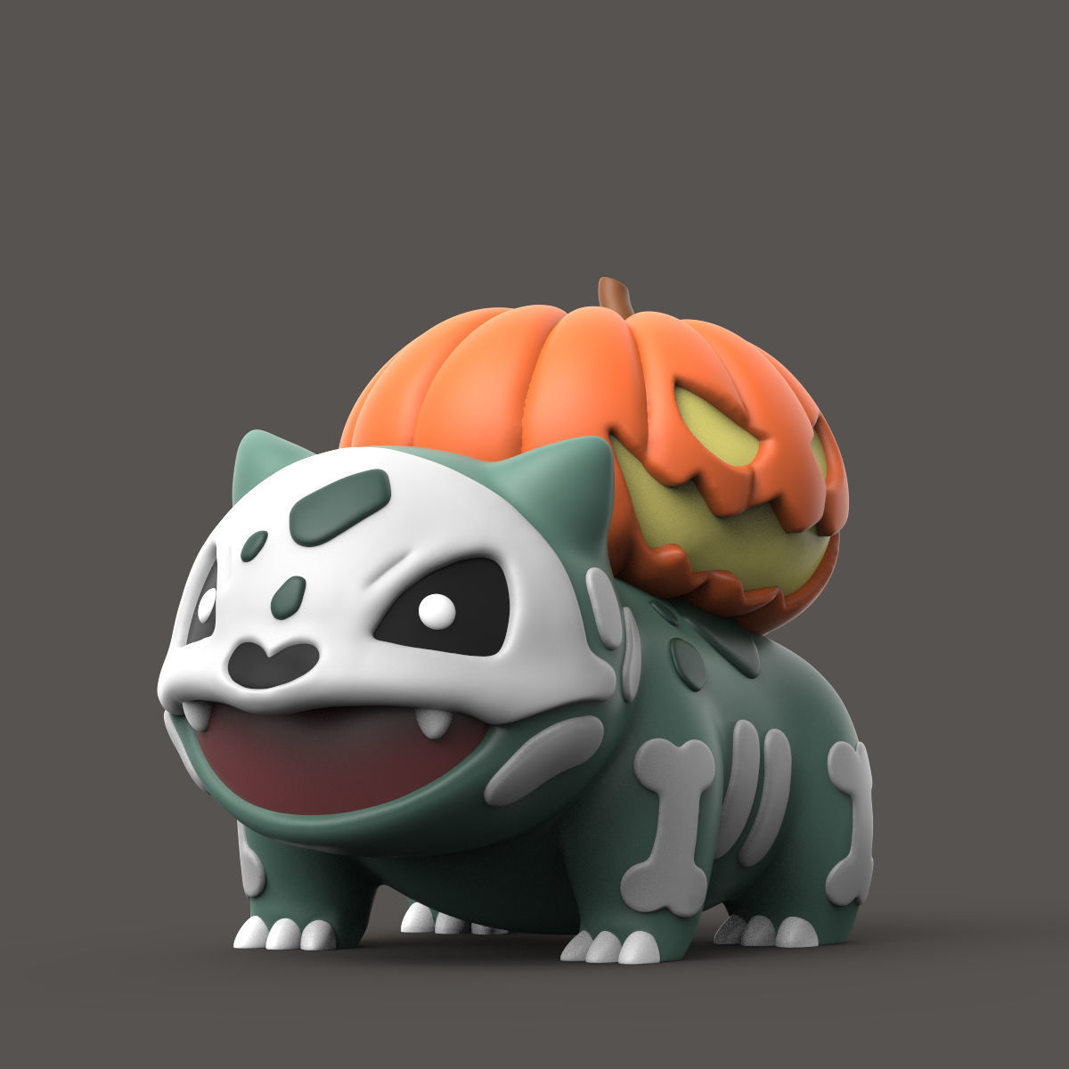 POKEMON - HALLOWEEN BULBASAUR EVOLUTION 3D print model_2