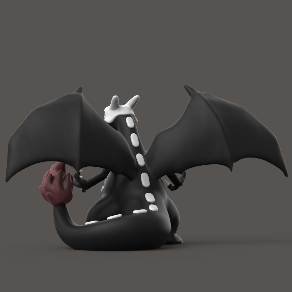 POKEMON - HALLOWEEN CHARMANDER EVOLUTION 3D print model_8