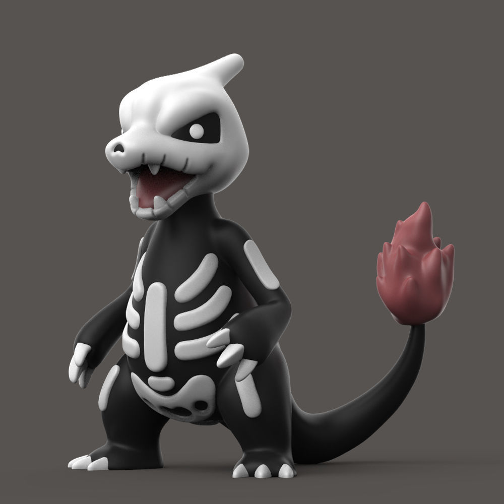 POKEMON - HALLOWEEN CHARMANDER EVOLUTION 3D print model_6