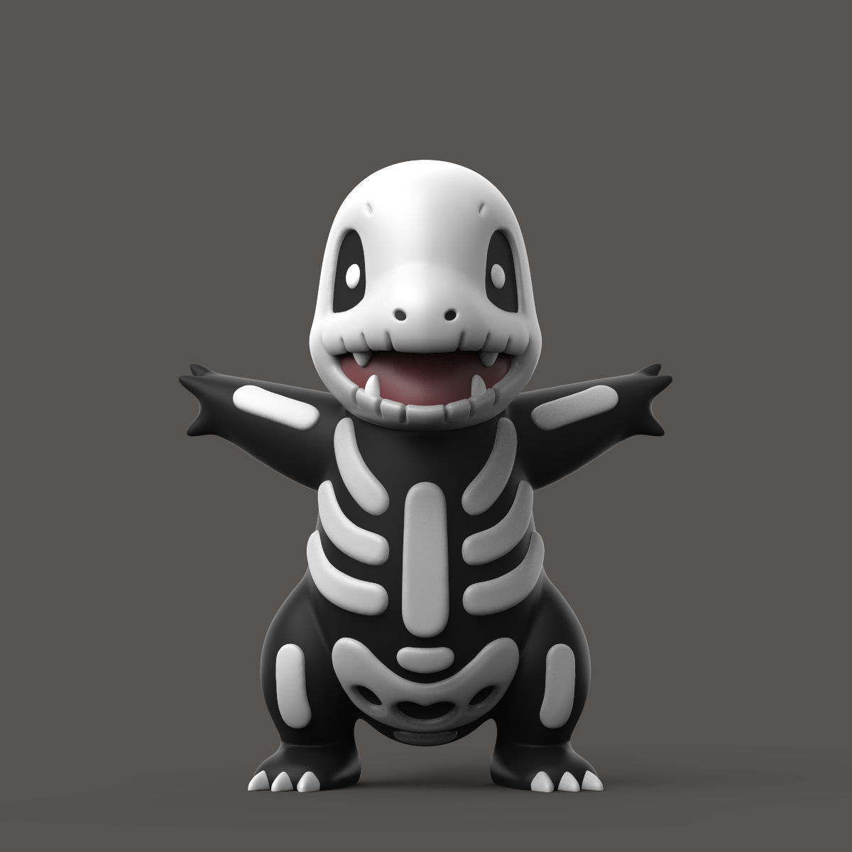 POKEMON - HALLOWEEN CHARMANDER EVOLUTION 3D print model_1