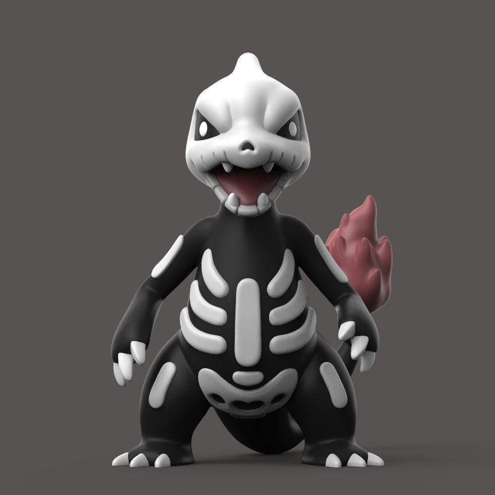 POKEMON - HALLOWEEN CHARMANDER EVOLUTION 3D print model_4