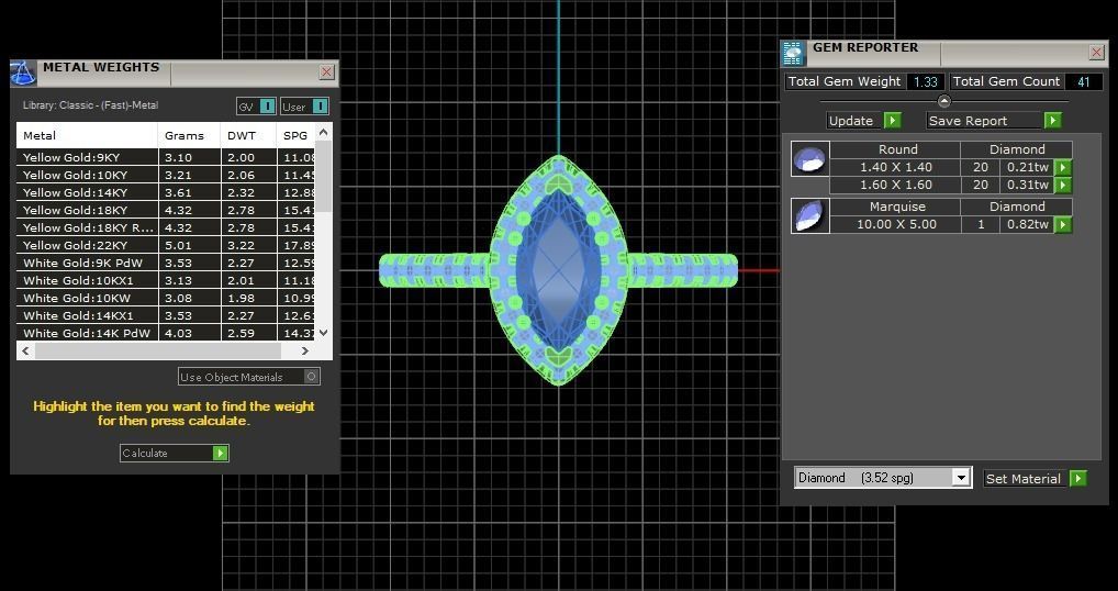 Solitaire Wedding Engagement Women Ring Marquise Stone Halo Ring 3D print model_3