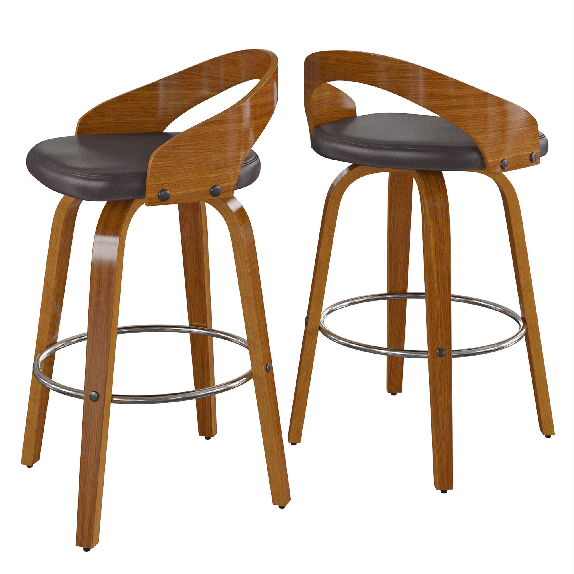 Bar stool Maxime 3D model_2