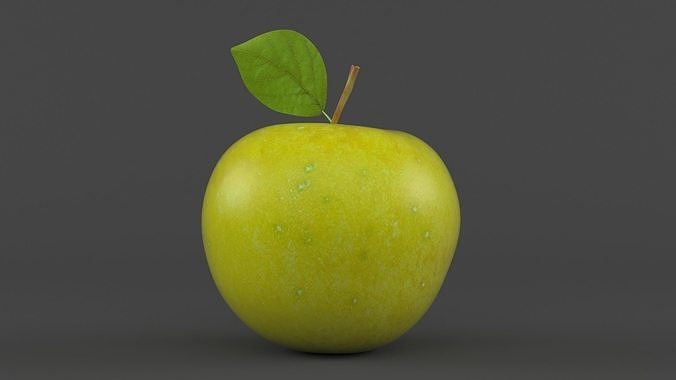 Apple Fruit 3D model 2