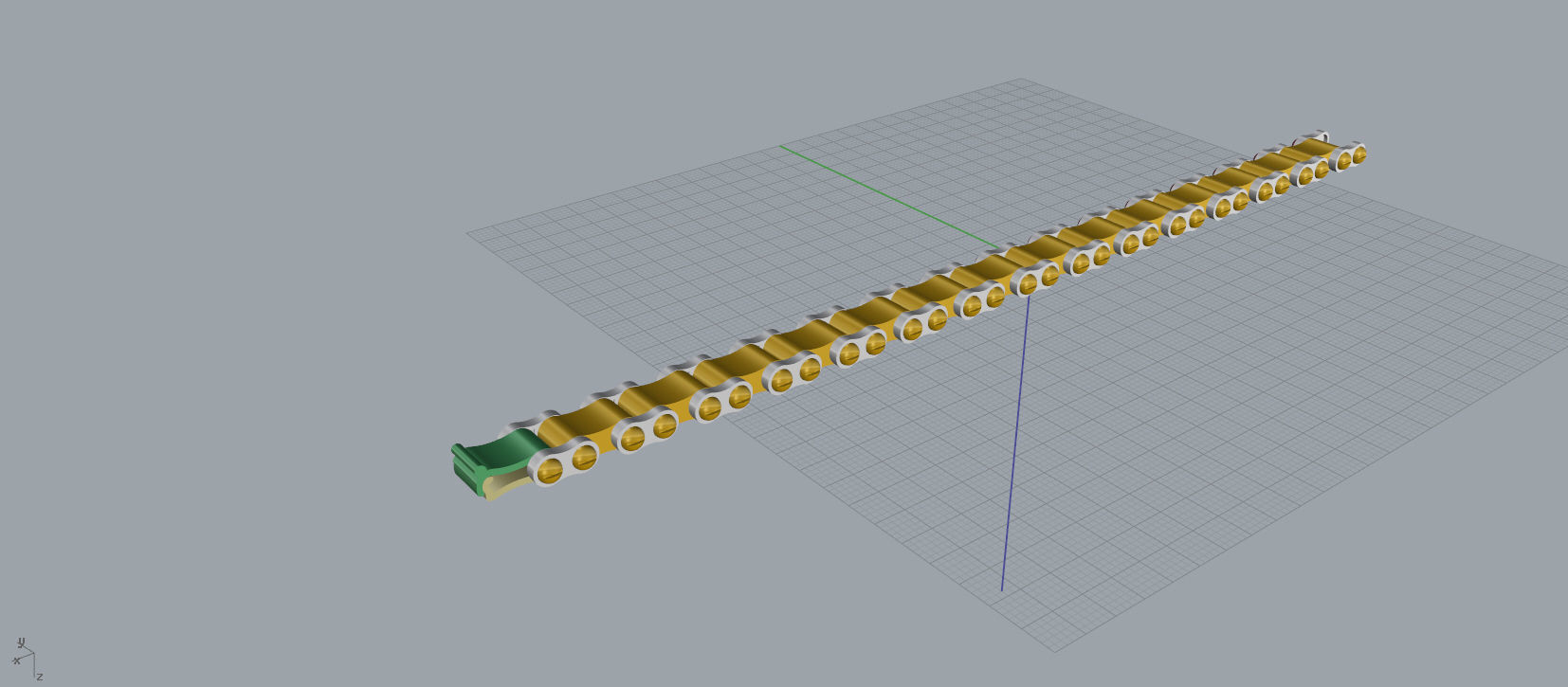 Men bracelet A35 3D print model_10