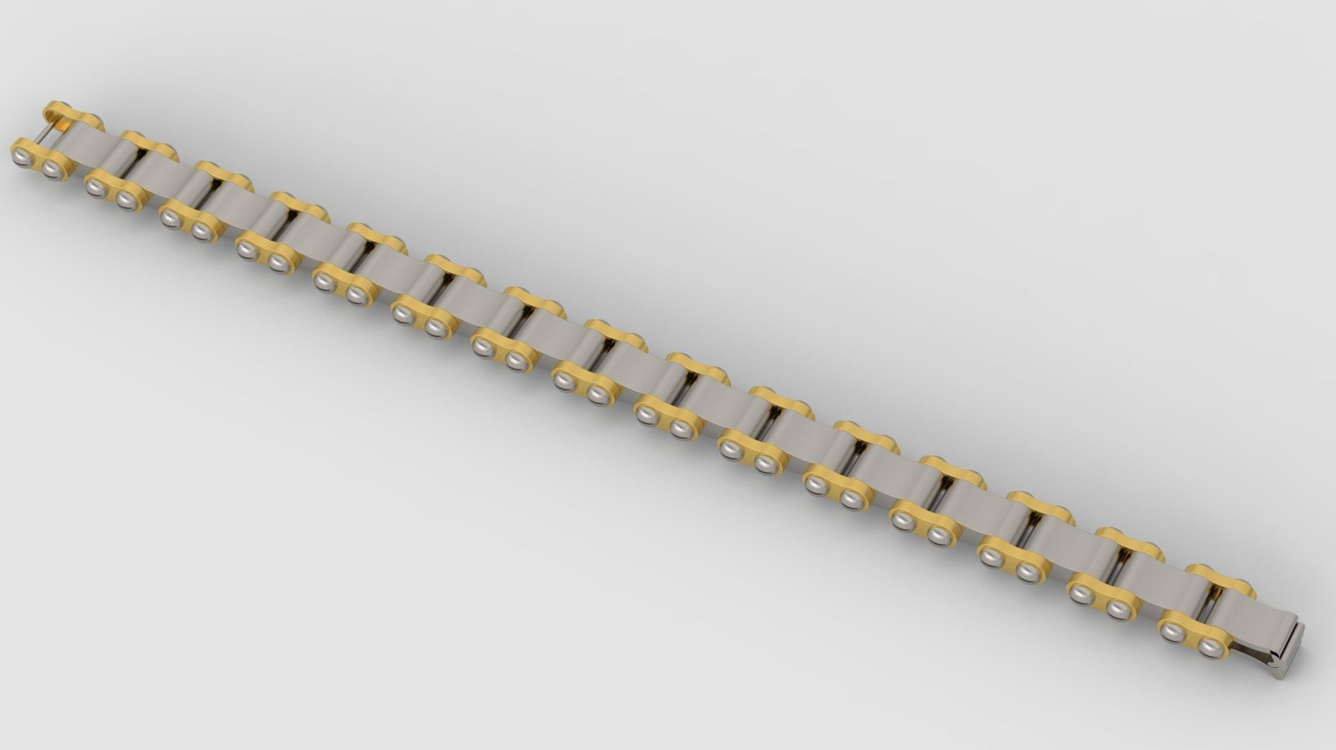 Men bracelet A35 3D print model_3